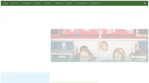 Screenshot of the Shottermill Junior School PTFA website
