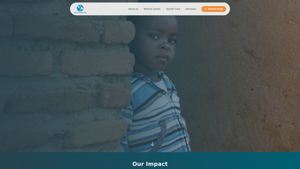 Screenshot of the Nana Foundation website
