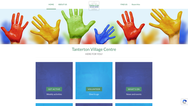 Screenshot of the Tanterton Village Centre Limited website