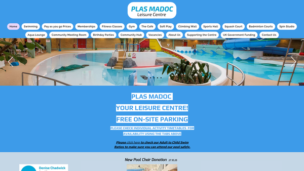 Screenshot of the Splash Community Trust Ymddiriedolaeth Gymunedol Sblash website