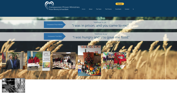 Screenshot of the Compassion Prison Ministry website