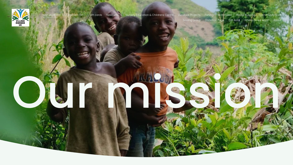 Screenshot of the Village Rwanda UK website