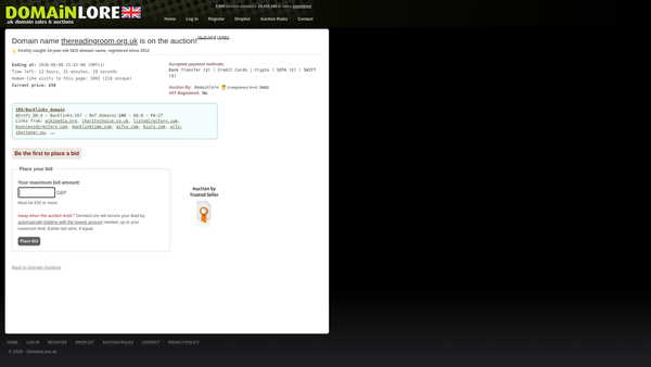 Screenshot of the Weston Colville Reading Room website