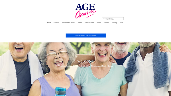 Screenshot of the Age Concern Sturminster Newton And North Dorset website