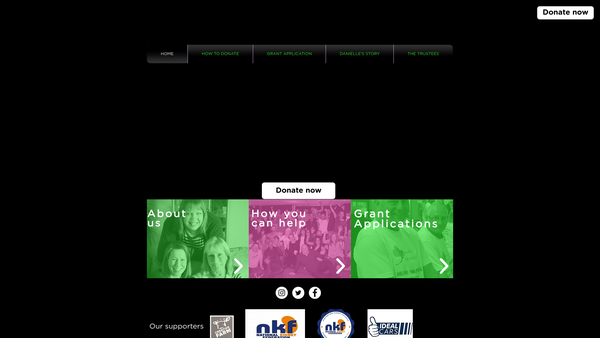 Screenshot of the Danielle's Flutterbyes website