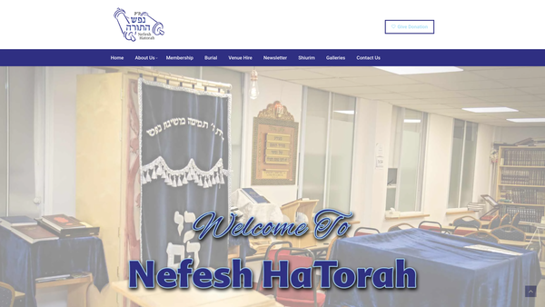 Screenshot of the Nefesh Hatorah website