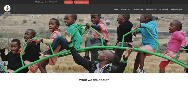 Screenshot of the Challenge Ministries UK website