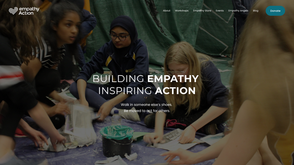 Screenshot of the Empathy Action website