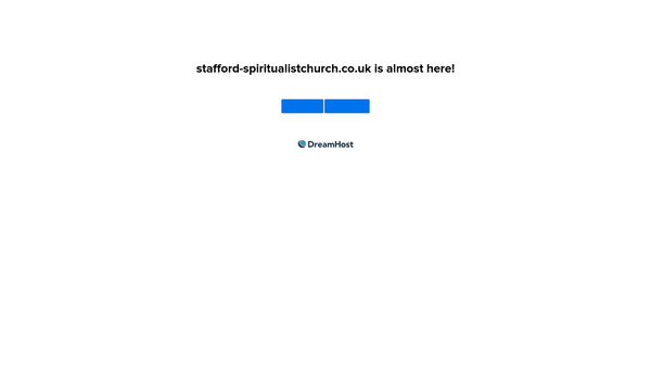 Screenshot of the Stafford Spiritualist Church website