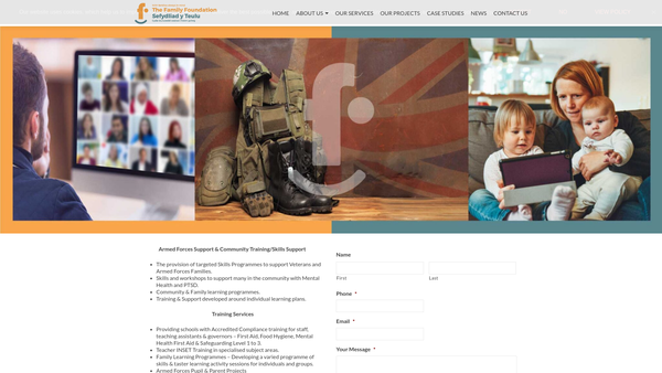 Screenshot of the The Family Foundation website