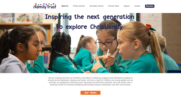 Screenshot of the The Family Trust website