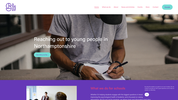 Screenshot of the The Souster Youth Trust website