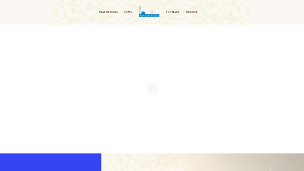 Screenshot of the Bilal Educational Forum website