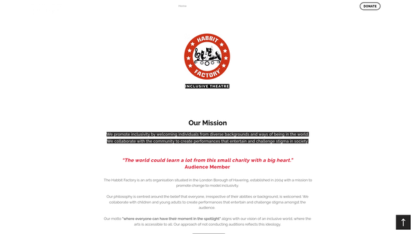 Screenshot of the The Habbit Factory website