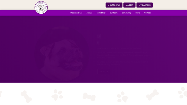 Screenshot of the Maxi's Mates website