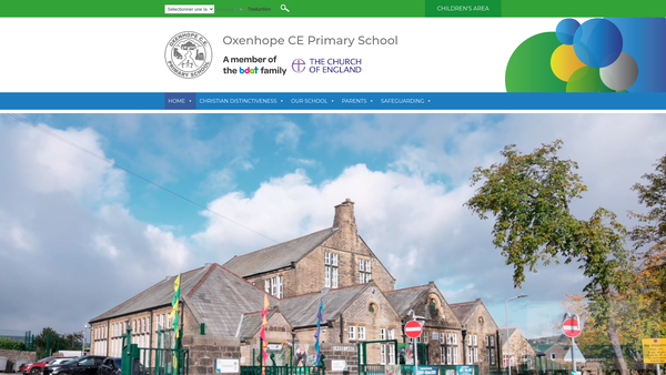 Screenshot of the Friends Of Oxenhope School website