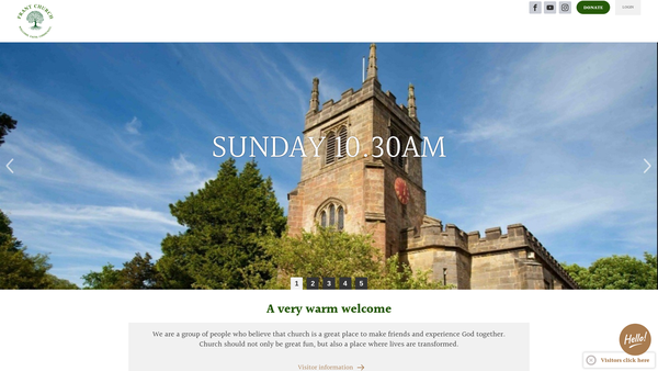 Screenshot of the The Parochial Church Council Of The Ecclesiastical Parish Of Frant With Eridge website