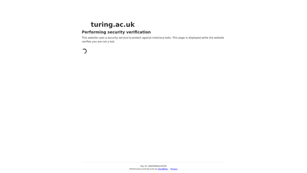 Screenshot of the The Alan Turing Institute website