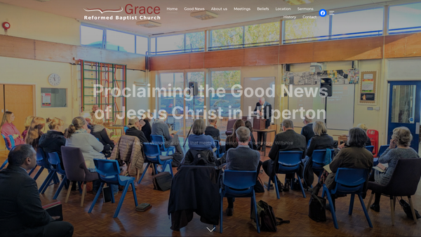 Screenshot of the Grace Reformed Baptist Church website