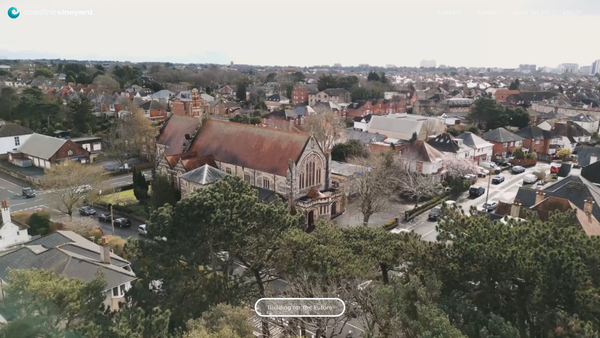 Screenshot of the Coastline Vineyard Church website