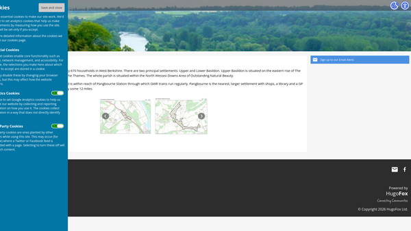 Screenshot of the Friends Of Emery Down website