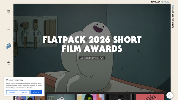 Screenshot of the Flatpack Projects website