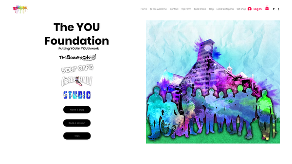 Screenshot of the The You Foundation website