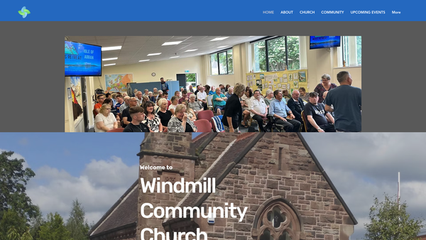 Screenshot of the Windmill Community Church website
