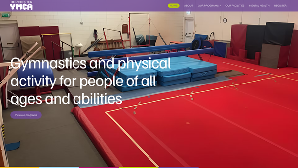 Screenshot of the Dorchester YMCA CIO website
