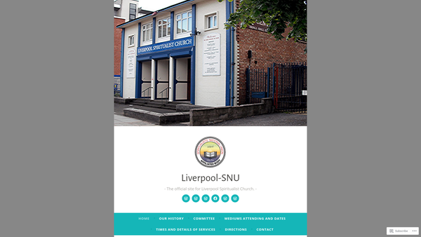 Screenshot of the Liverpool Spiritualist Church website