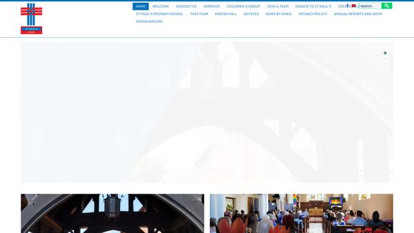 Screenshot of the The Parochial Church Council Of The Ecclesiastical Parish Of St Paul's Hook website