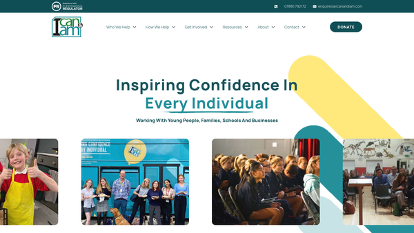 Screenshot of the I Can And I AM Limited website