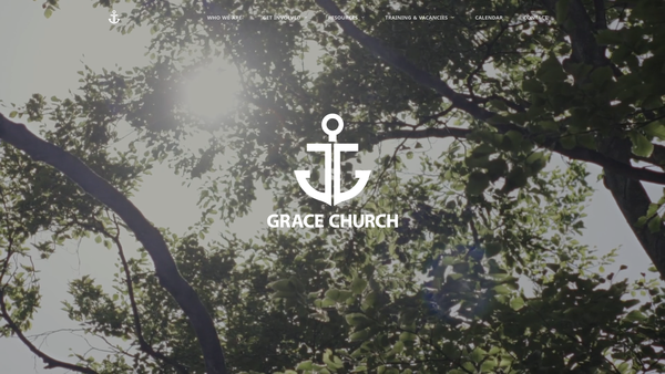 Screenshot of the Grace Church Greenwich website