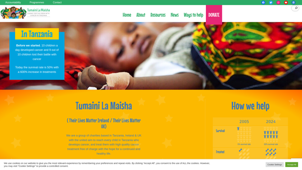 Screenshot of the Their Lives Matter website