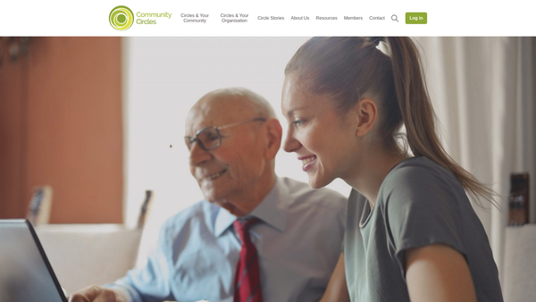 Screenshot of the Community Circles website