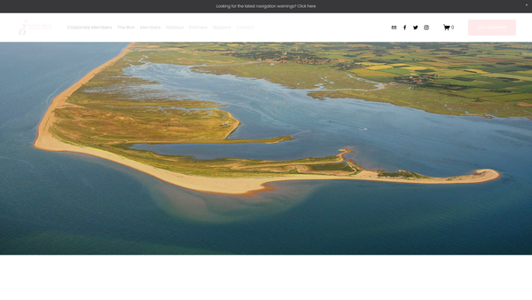 Screenshot of the Blakeney Harbour Association website