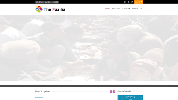 Screenshot of the The Fazilia UK website