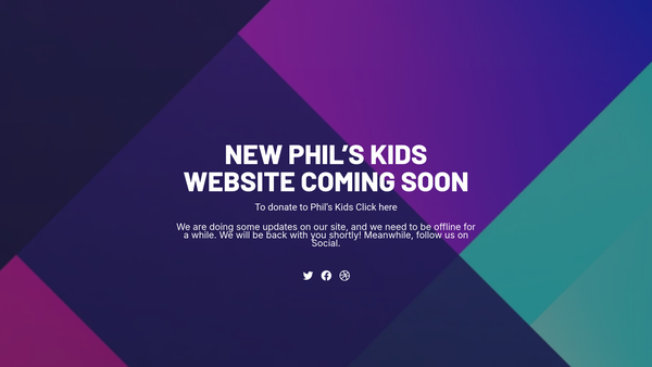 Screenshot of the Phil's Kids website