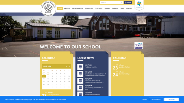Screenshot of the Friends Of Windmill Hill Academy website