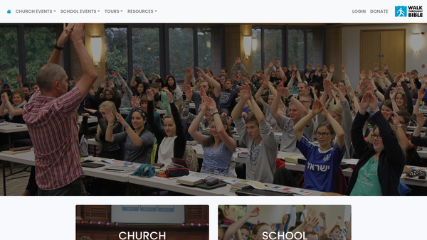 Screenshot of the Walk Through The Bible website