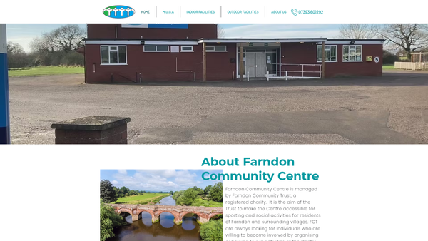 Screenshot of the Farndon Community Trust website