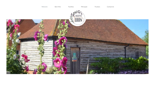 Screenshot of the Iwade @ The Barn website