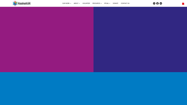 Screenshot of the Keshet Diversity UK website