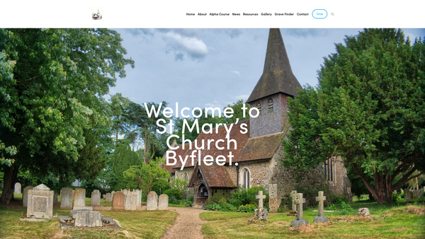 Screenshot of the The Parochial Church Council Of The Ecclesiastical Parish Of St Mary's Church, Byfleet website