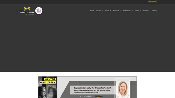 Screenshot of the Streetlight UK website