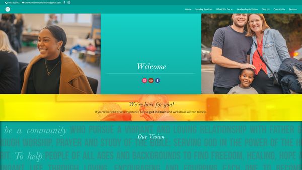 Screenshot of the Caterham Community Church website
