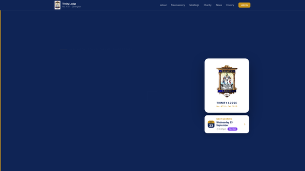 Screenshot of the Ray Wallace Thompson Charitable Trust website