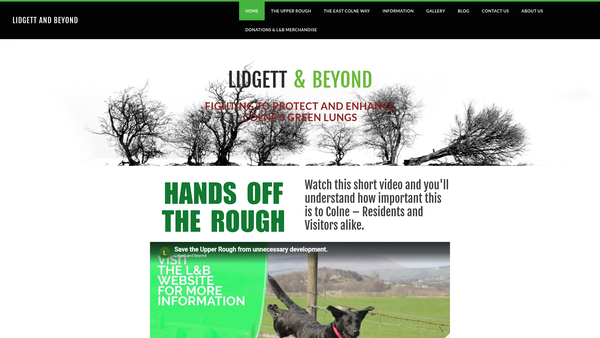 Screenshot of the Lidgett & Beyond website