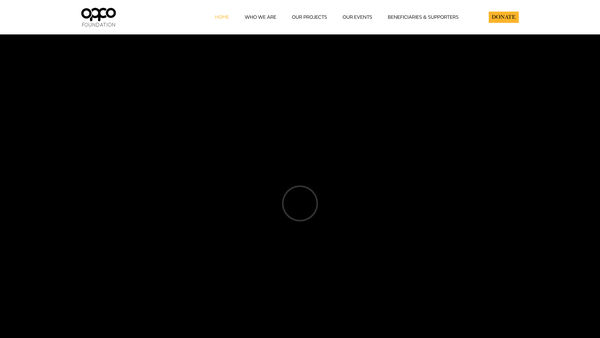 Screenshot of the The Oppo Foundation website