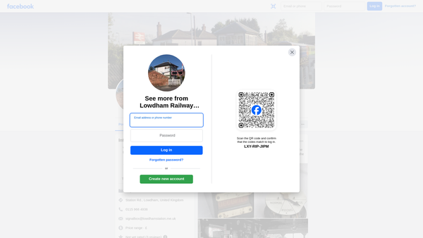 Screenshot of the Lowdham Railway Heritage website